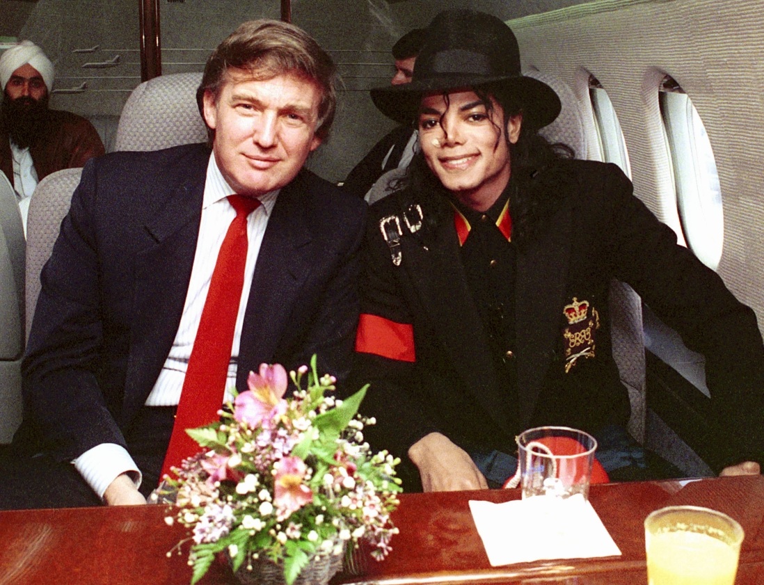 Michael - 1990 Michael and Trump Visit Ryan White 1-11