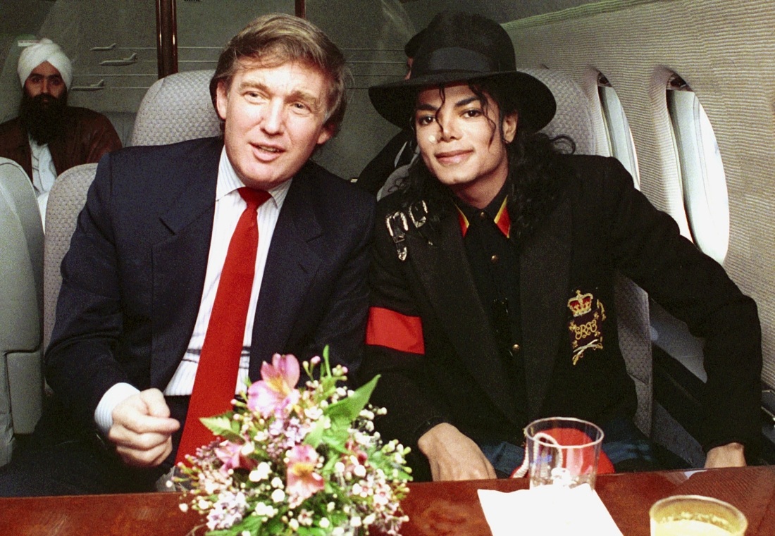 1990 Michael and Trump Visit Ryan White 4-6