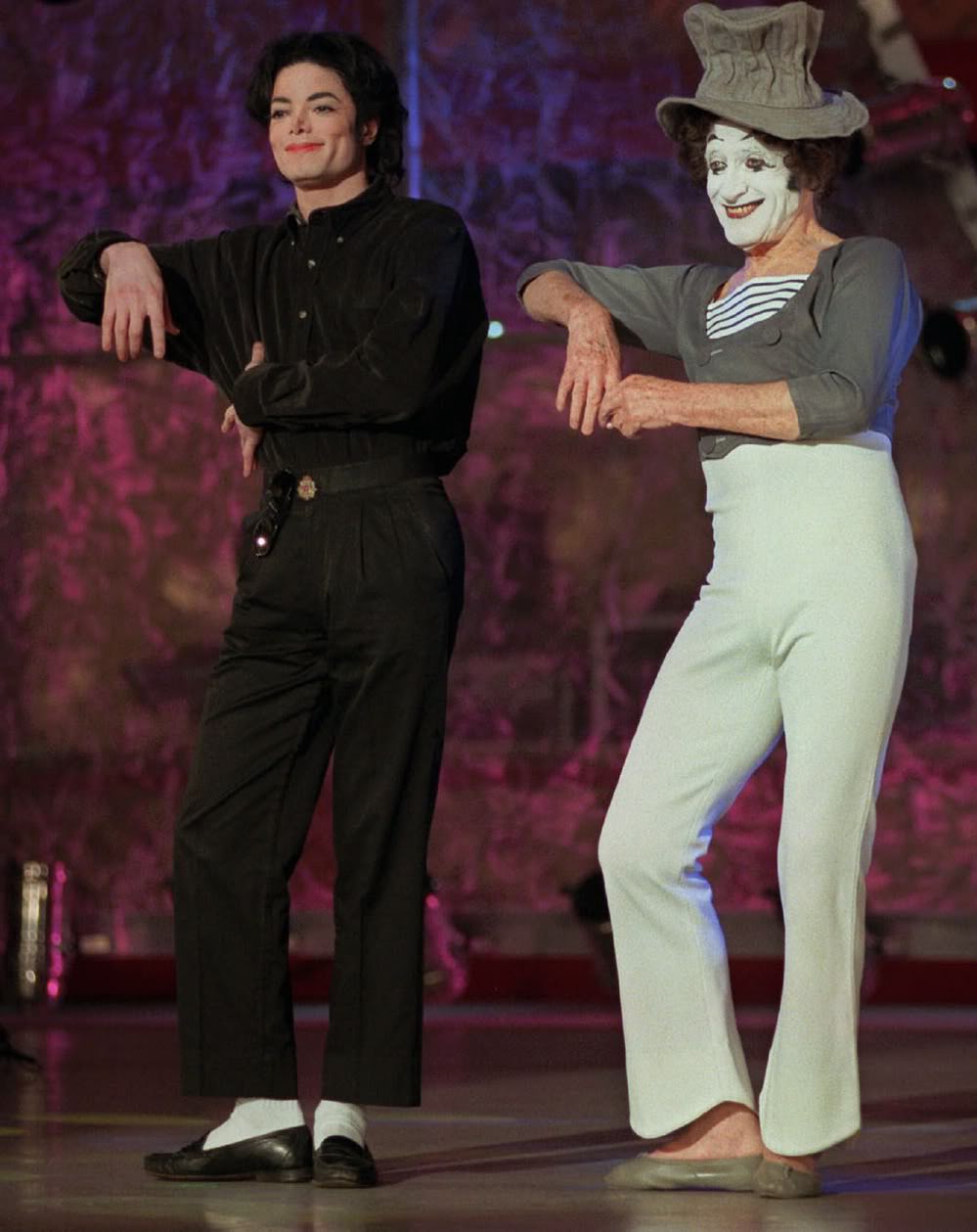 1995 Michael with Marcel Marceau Marceau_04