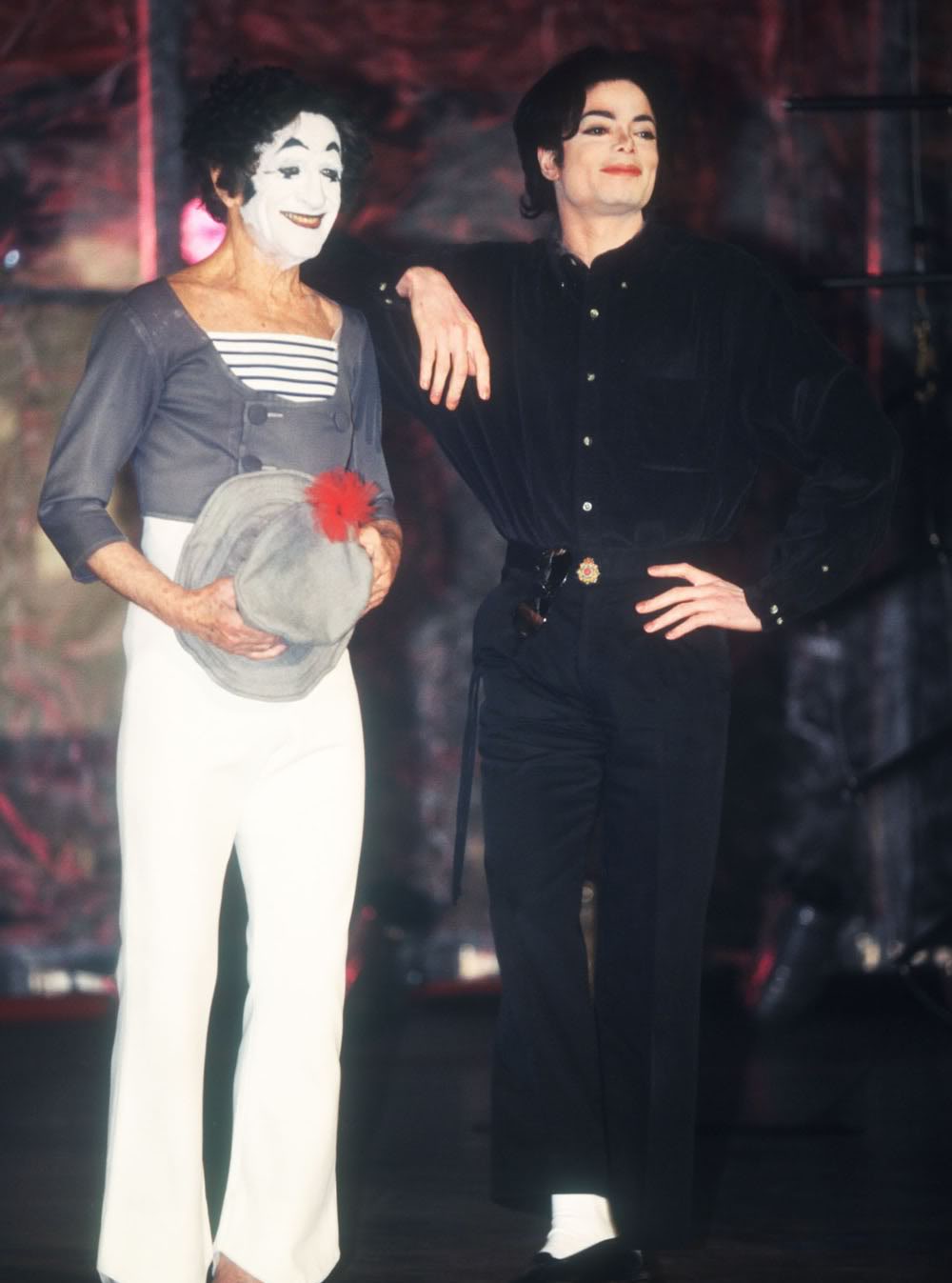 Michael - 1995 Michael with Marcel Marceau Marceau_08