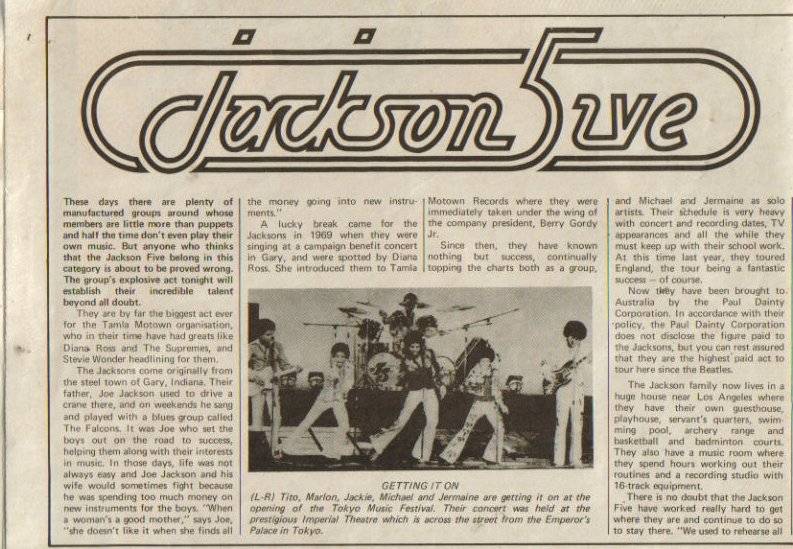 Music Week Jackson Five Special In Australia 1974 03-113