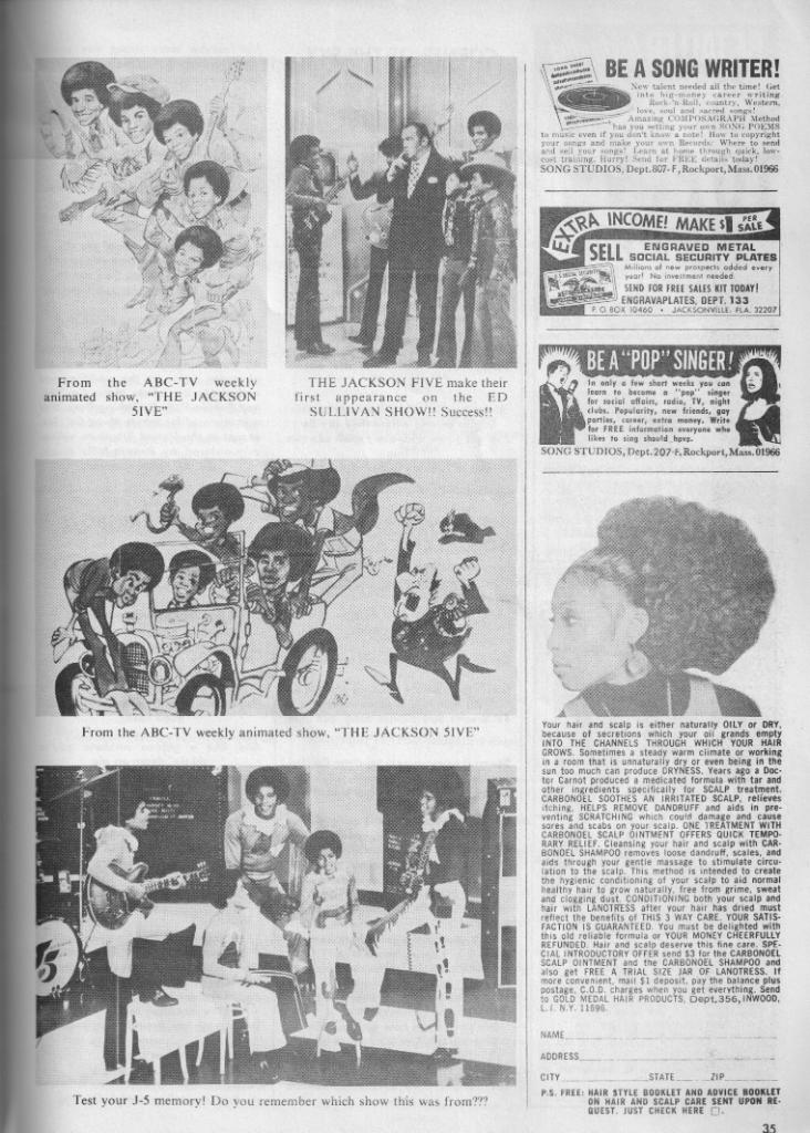 Rock and Soul Songs March, 1973 6-1