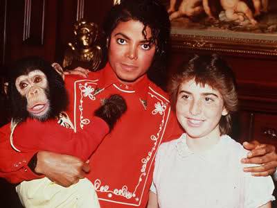 Michael - Bubbles, Michael Jackson and Donna Ashlock in Encino Dxz861