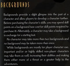 BGskill / Skill / Feats / powers Backgroundintromethod