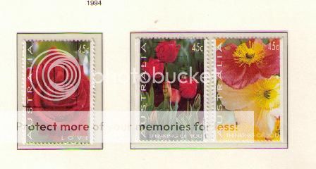 சேனையில் பூத்துக்குலுங்கள் அழகு மலர்கள் 03 Australia1994GreetingsStampsFlowers1445-47used