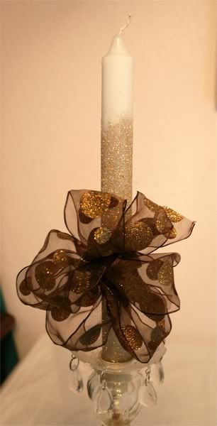 Kristens Make it glitter challenge Candle