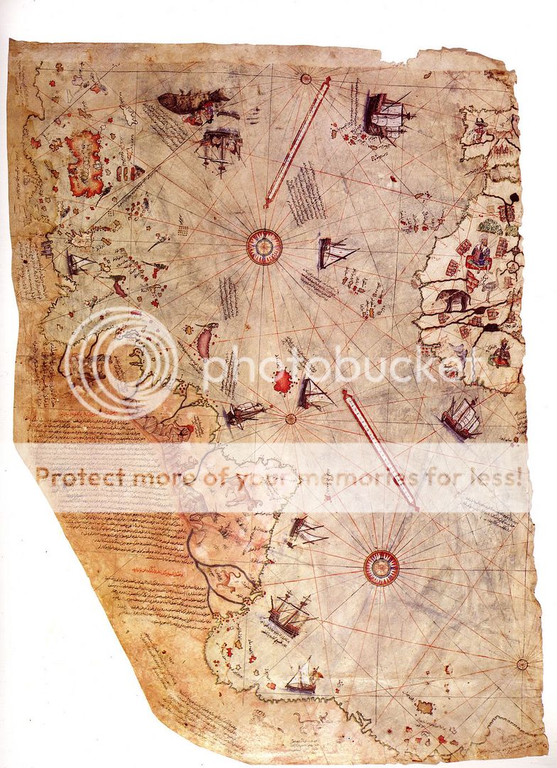      (1513) : Piri Reis map Piri_reis_world_map_01