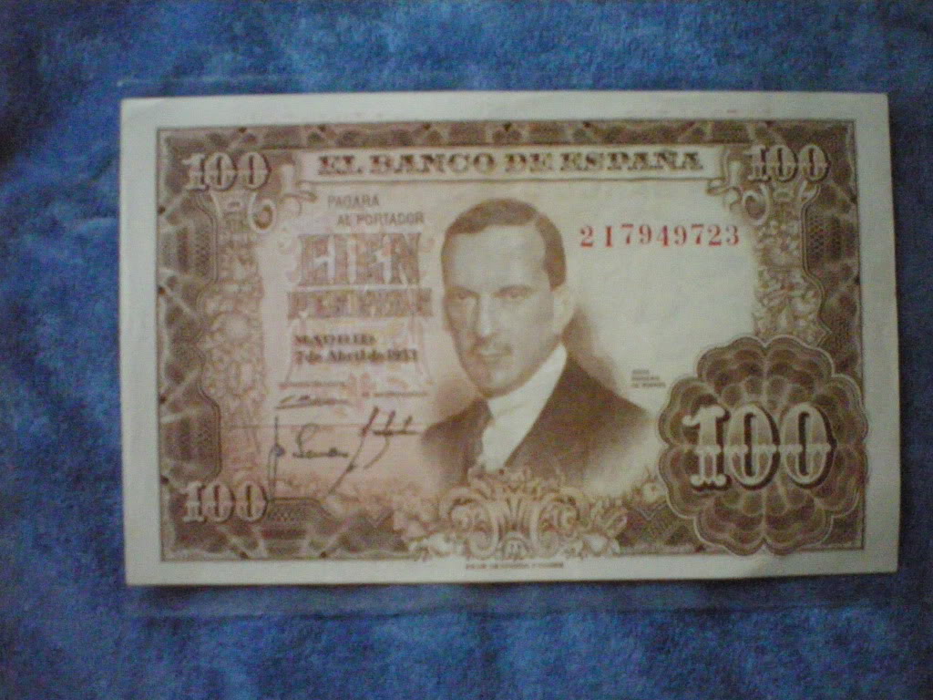 100 Pesetas, 7 de abril de 1953 IMGP2882