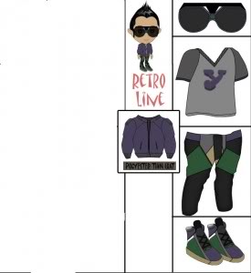 Clothing Design Contest Top 20 entries. Retroboy1-275x300