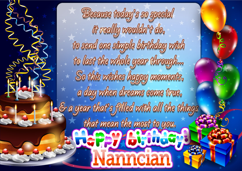 Happy Birthday To My Best Friend Nanncian HBD-Nanncy