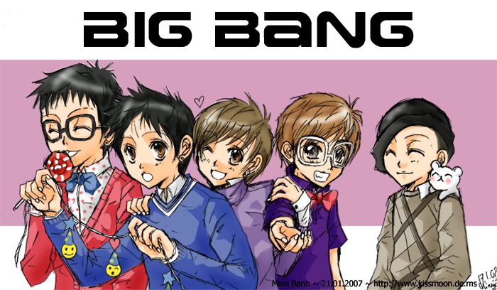 Hình manga của một số nhóm nhạc Hàn đây! :)) - Page 2 BigBang-Manga