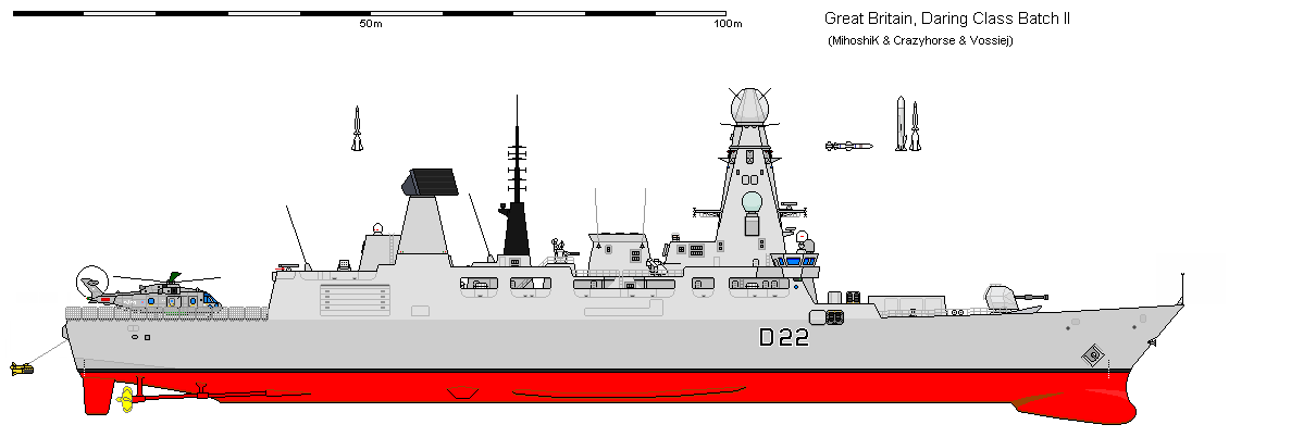 المدمرة البريطانية Type 45 Daring class ! DaringII