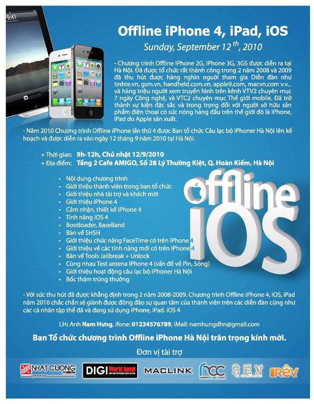 OFFLINE iPhone 4, iOS4, iPad, Thời gian Chính thức vào ngày 12-9-2010 Giaymoi-1