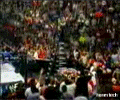 Main Event: Jeff Hardy Vs The Rock [No.1 Conteder WHC] LeapfrogLegDropMesaComentaristas-1