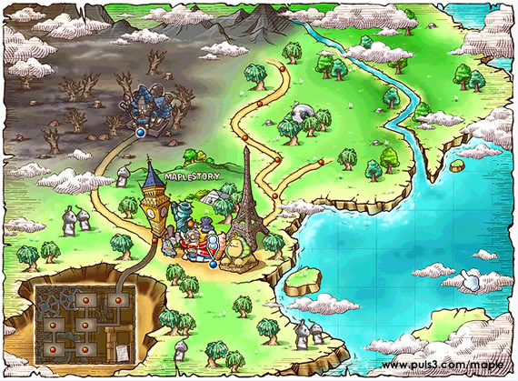 Mapas de Maple Story Masteria