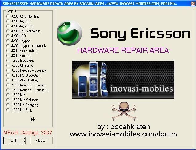 SONY  ERICSSON HARDWARE IN EXE HERE 4-1