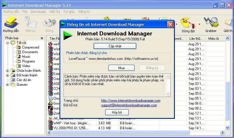 IDM 5.14 build 5 Full Added Việt Hóa IDMfull