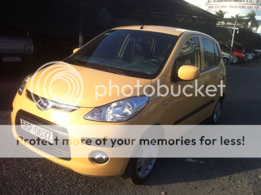 Hyundai - I10 AT model 2010, Màu Vàng mỡ Gà, giá 320tr  -nh12