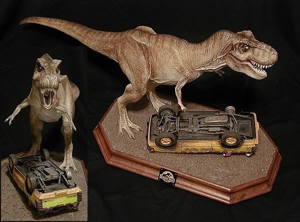 [Diorama] T-Rex Attack Ford Explorer T-RexAttackFordExplorerdiorama