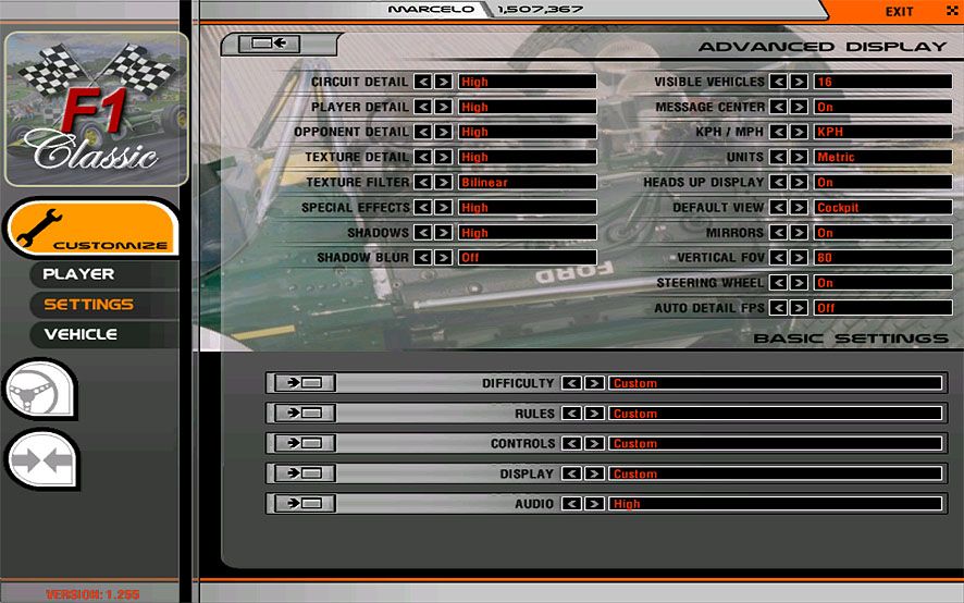 Mosport rfactor f1 1967 screens Config_Graficos