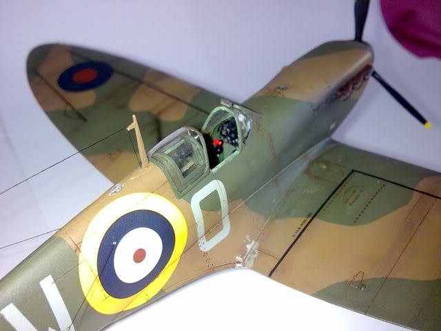 Spitfire MK1 Squadron 610 DW0, Tamiya 1/48ème montage fini. Spitfire_58_Web