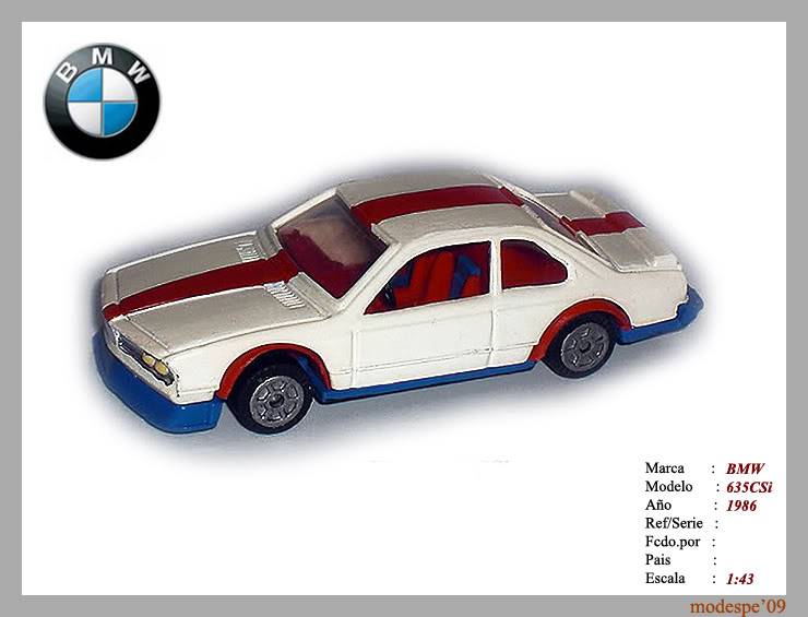 La Colección de Modespe 1:43 BMW635CSi