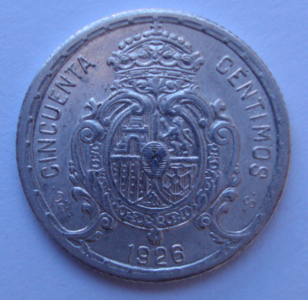 50 Céntimos 1926. PCS. Alfonso XIII DSC00962