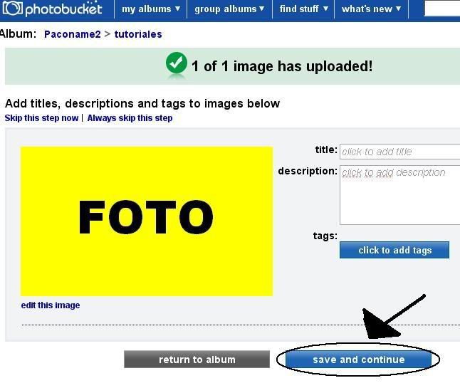 Como crearte una galeria con photobucket y subirlas a derarezas 0