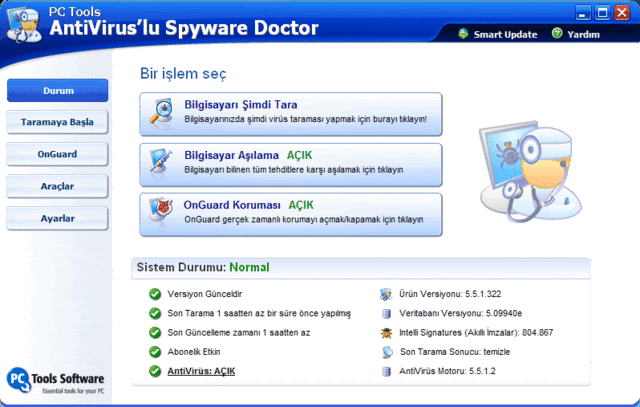 ANTVRUSLU SPYWARE DOCTOR 5.5.1.322 TRKE +orjinal key FUULLLLL. Spyfull-2