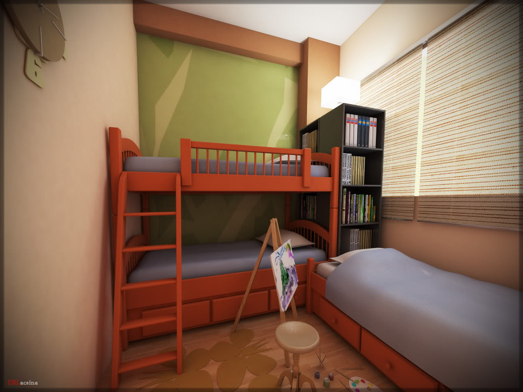 Interior REnders Boysbed