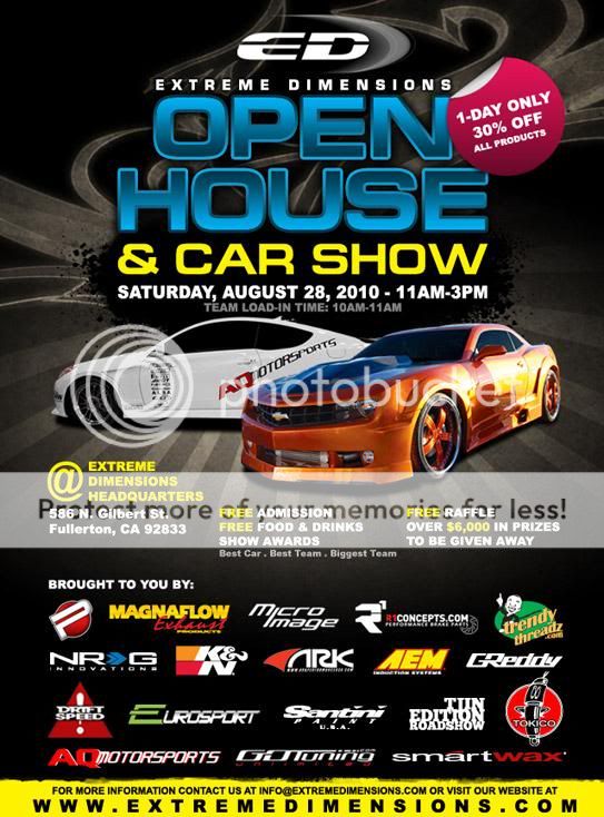 extreme dimensions open house and car show OpenHouse2010flyer