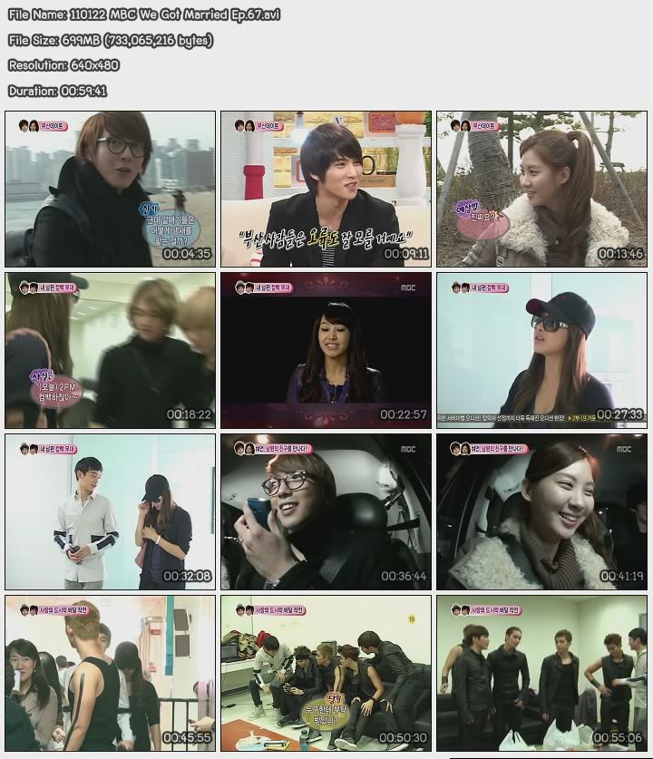 [Show]110122 MBC We Got Married - SeoHyun & YongHwa 110122MBCWeGotMarriedEp67