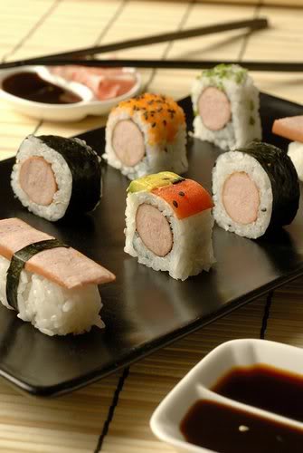 Những cách xếp Sushi và các tên gọi của nó Sushi-de-salchicha