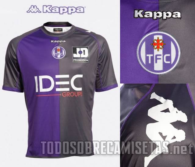 Maillots Kappa del Toulouse 11/12. Fuente TSC Tou11third