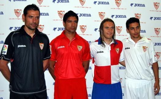 Equipaciones temporada 09/10 Sevilla1