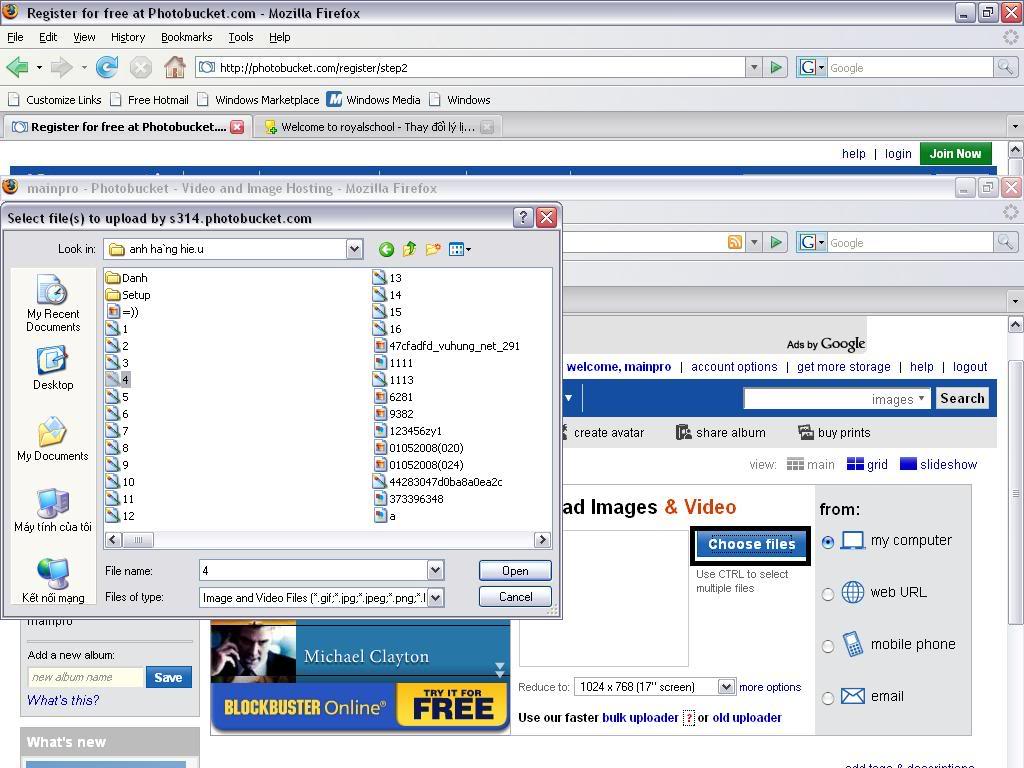 Cách up ảnh lên Forum bằng Photobucket 4-1