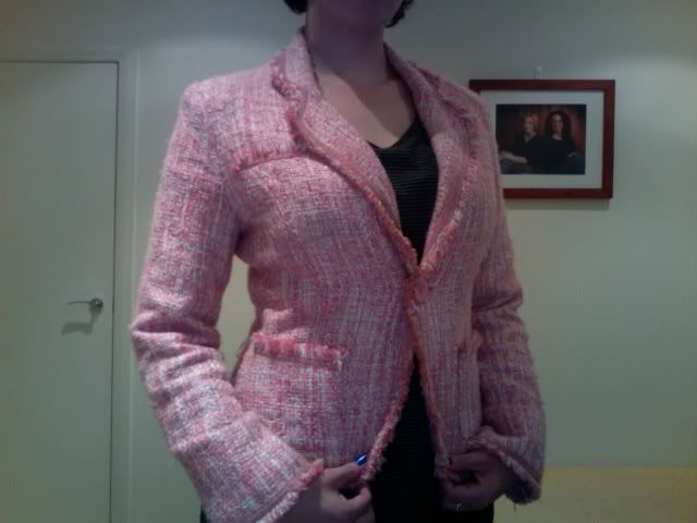 Pink Tweed jacket Photo934