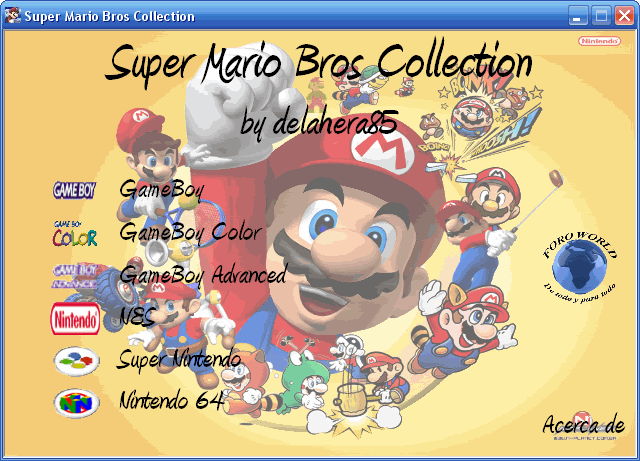 Super Mario Bros Coleccion De todos Sus Juegos! Descarga Directa Wena