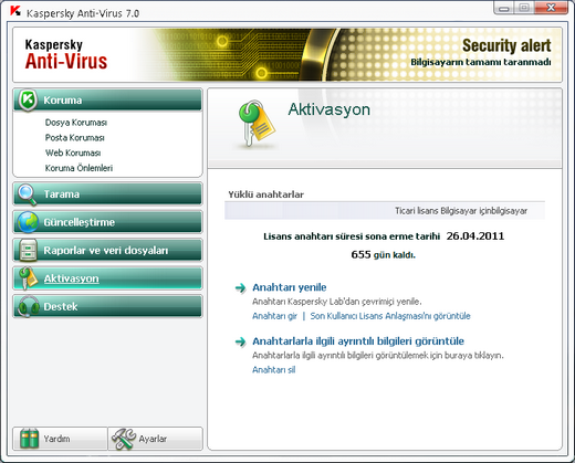 Kaspersky Internet Security 2009 & Kaspersky Antivirus 2009 - (KEY PAKETI 2011) KAV7_LICEN_SGNLIVE_09072009