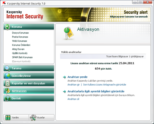 Kaspersky Internet Security 2009 & Kaspersky Antivirus 2009 - (KEY PAKETI 2011) KIS7_LICEN_SGNLIVE_09072009