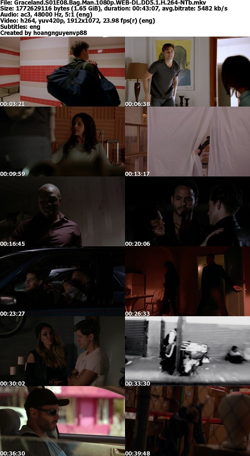 Graceland S01E08 Bag Man 1080p WEB-DL DD5.1 H264-NTb 3e21c5356f308887d4dd16de1d0840dd