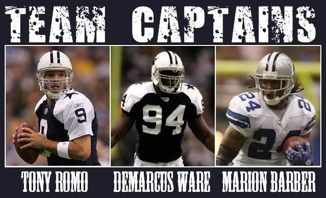 Dallas Cowboys Team Captains TC-1