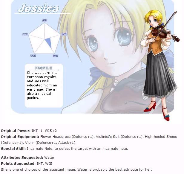 Tạo nhân vật Jessica
