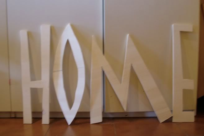 Lettere in legno: Home Home