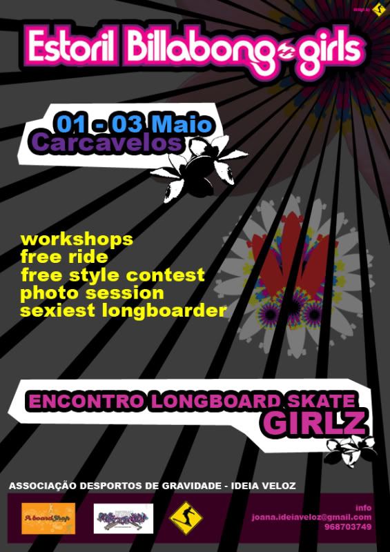 Encontro Longboard Skate Feminino - Billabong Girls Billabonglongboardgirls