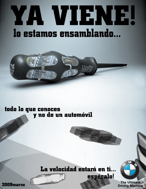 Algunos Trabajos de la uni... Afiche_screwd_BMWcopy