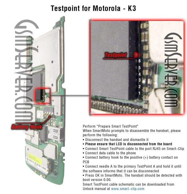 All Motorola Testpoint K3