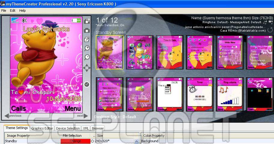 como activar un menu flash con un .thm 2