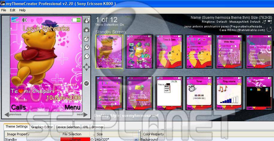 como activar un menu flash con un .thm 4