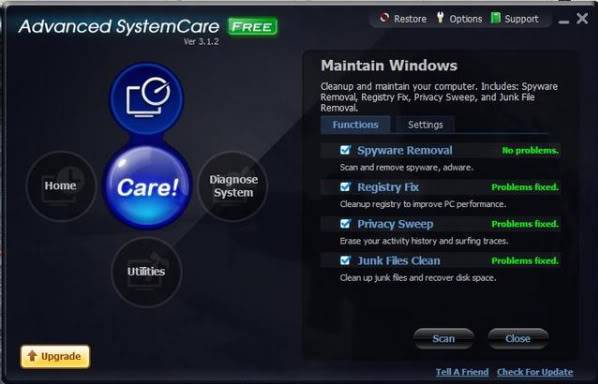 Freeware Sharing and Discussion Systemcare